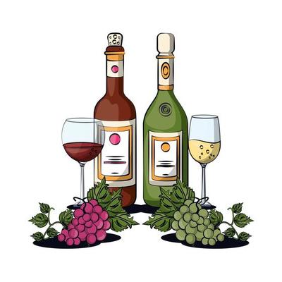 Free wine tasting - Vector Art