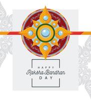 India Raksha Bandhan floral decoration vector