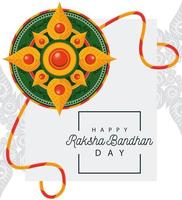 India Raksha Bandhan floral decoration vector