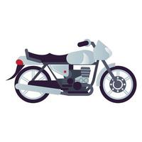 brat motorcycle style vehicle icon vector