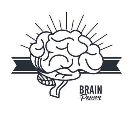 brain power in ribbon frame