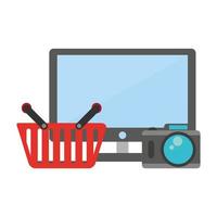 online shopping ecommerce sale cartoon vector