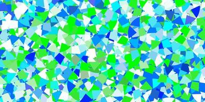 Light blue vector background with triangles.