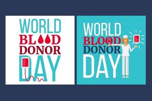 World Blood Donor Day vector