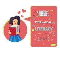 International Literacy Day vector