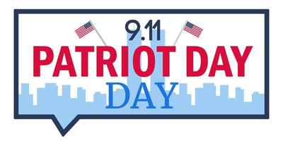 Patriot Day Banner vector