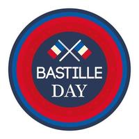 Happy Bastille Day vector