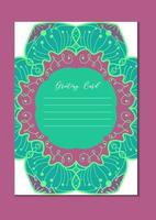 Mandala vintage template card vector