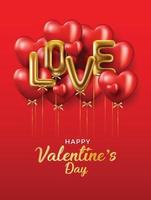 Valentine's Day sale background vector