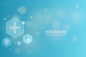 Healthcare, medical, technology and science wallpaper template. vector  illustration 2104160 Vector Art at Vecteezy