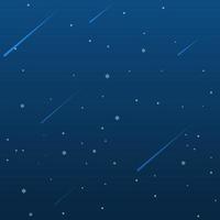 Abstract background Christmas falling snowflake vector isolated on classic blue background.