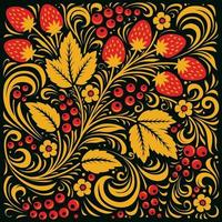 Traditional Russian ornament Pattern Background