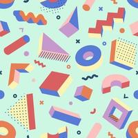 Memphis Style Seamless Pattern vector