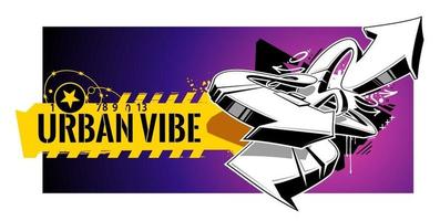 Urban Graffiti Vector Banner