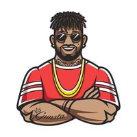 Rapper Vector Character