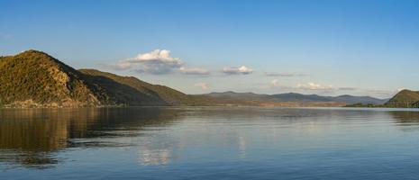 Danube gorge in Djerdap on the Serbian-Romanian border photo