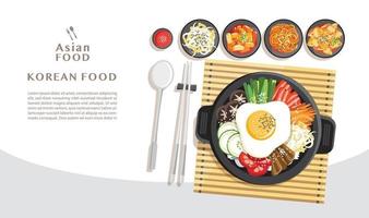 Korean cuisine Bibimbap asian food concept