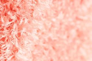 Cerrar alfombra de algodón rosa suave foto