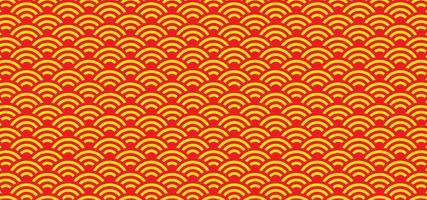 Red orange pattern background with traditional culture texture vector