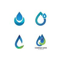 logotipo de gota de agua vector