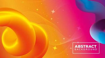 abstract background with vibrant colorful waves flow vector