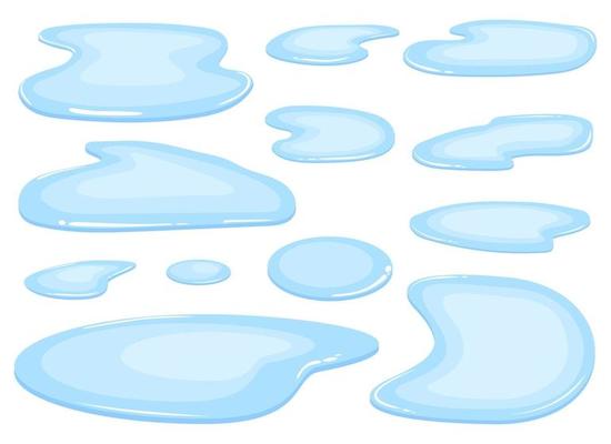 Free puddle - Vector Art