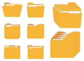 Folder icon vector design illustration isolated on white background