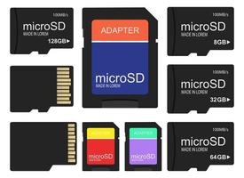 Micro SD card vector design illustration isolated on white background
