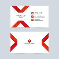 Atmospheric red universal business card vector
