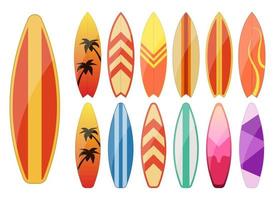 Surfboard vector design illustration isolated on white background