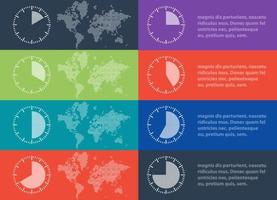 Plantilla de informe de infografía de línea de tiempo vectorial con rayas de papel e iconos vector