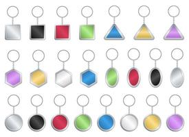 Keychain vector design illustration isolated on white background