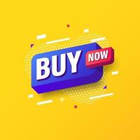 Buy Now, Online marketing banner template design. Vector illustration