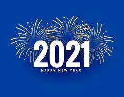 Celebración feliz año nuevo 2021 saludo diseño ilustración vectorial eps 10 redimensionable editable vector