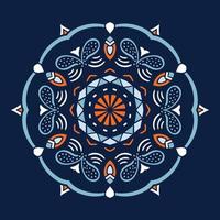 Decorative hand drawn mandala vector