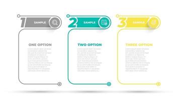 Business info graphic design number options template. Time line with 4 steps, options. Can be used for work flow diagram, info chart, web design. Vector illustration.