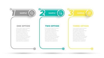 Business info graphic design number options template. Time line with 4 steps, options. Can be used for work flow diagram, info chart, web design. Vector illustration.