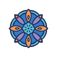Mandala icon design vector
