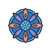 diseño de icono de mandala vector