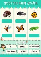 Math count number worksheet vector