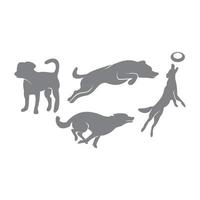 Dog Pet Silhouette Set vector