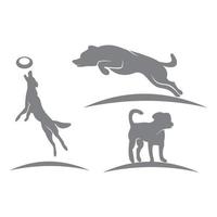 Dog Silhouette Set vector