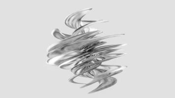 Abstract art swirl wavy organic figure loop rotating video