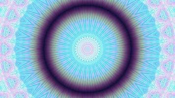 Abstract Blue Kaleidoscope Background with Pattern video