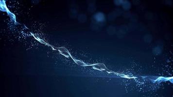 Abstract Light Flowing Particles Landscape Fx Background Loop video