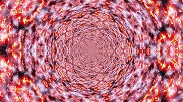 boucle de vj infinie de kaléidoscope de foudre ondes d'énergie plasma