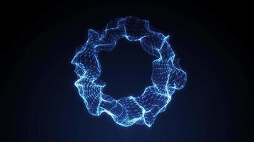 Abstract 3d Fractal Wire Sphere Background Looping video