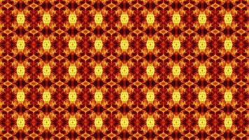 Psychedelisches Kaleidoskop-Mandala-Wiederholungsmuster in 4k