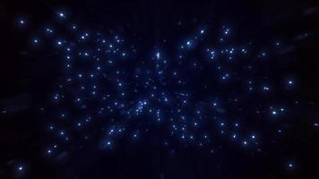 sfondo fx starburst con ciclo di particelle brillanti video