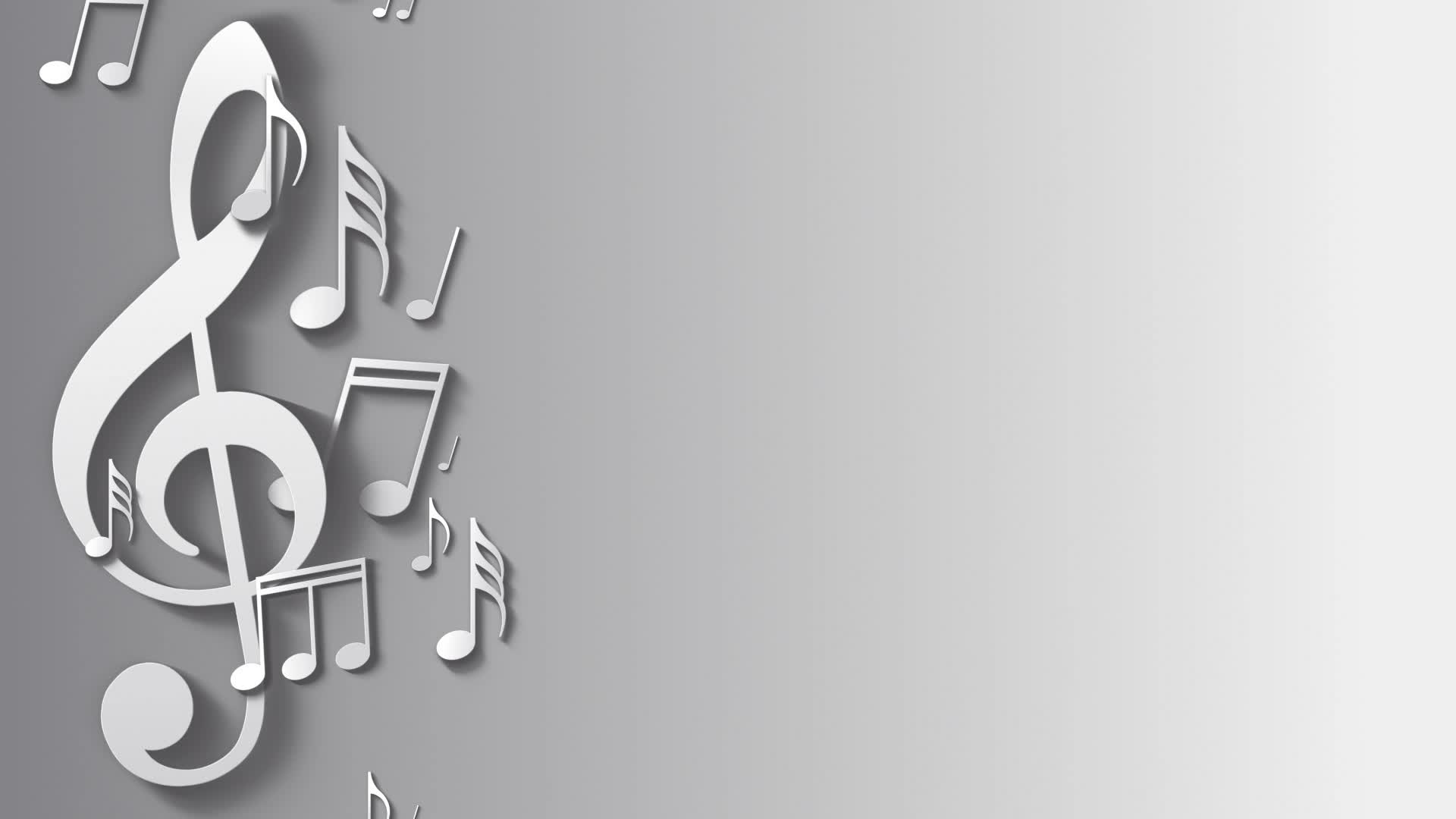 White Music Note Background 2007957 Stock Video at Vecteezy